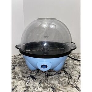 Dash 4.5 Qt. Stirring Electric Popcorn Popper with Lid for Serving Bowl Blue